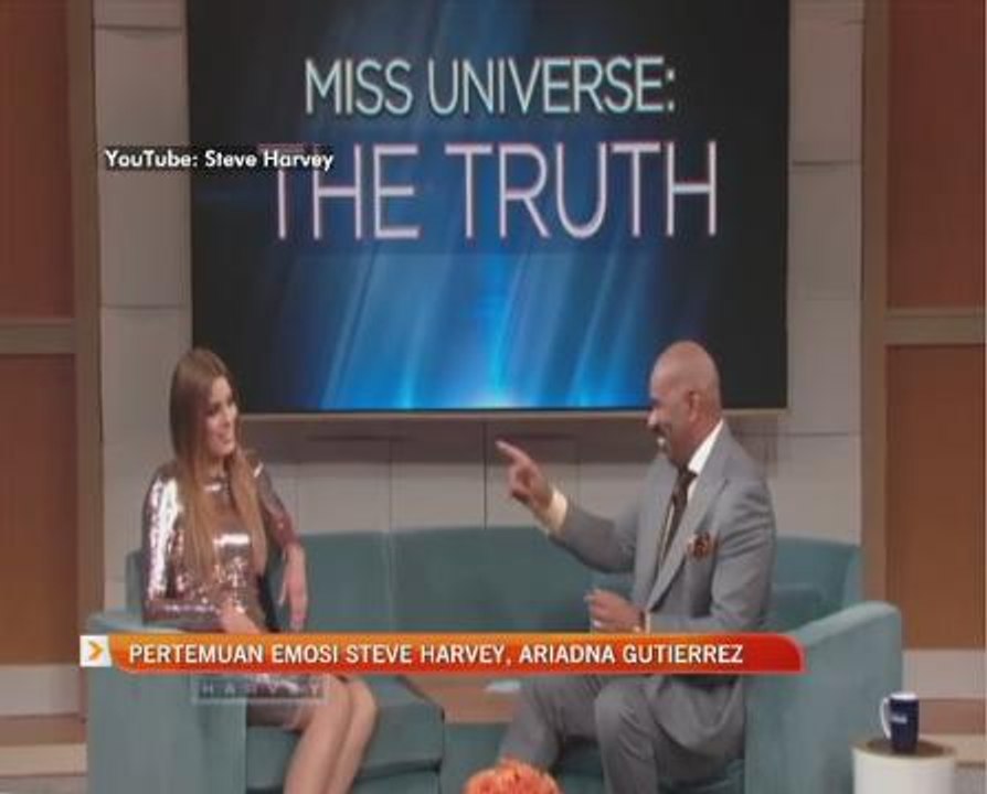 Pertemuan emosi Steve Harvey, Ariadna Gutierrez