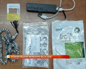 Ditahan selepas mendakwa miliki bom