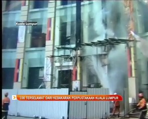 100 terselamat dari kebakaran Perpustakaan Kuala Lumpur