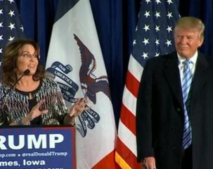 Sarah Palin says "can I get a hallelujah?" as she endorses Trump