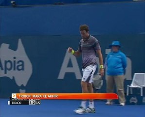 Tenis Antarabangsa Sydney: Troicki mara ke akhir