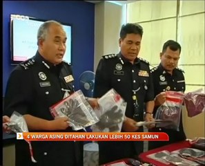 4 warga asing ditahan lakukan lebih 50 kes samun