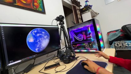 Surprising Piyush With Large Pizza