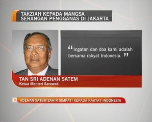Adenan Satem Zahir simpati kepada rakyat Indonesia