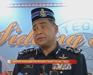 Amaran keselamatan negara tahap paling tinggi