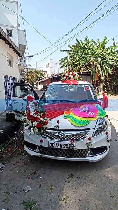 wedding decoration car#wedding #weddingphotography #viral #ytshorts #shortvideo #viralshort