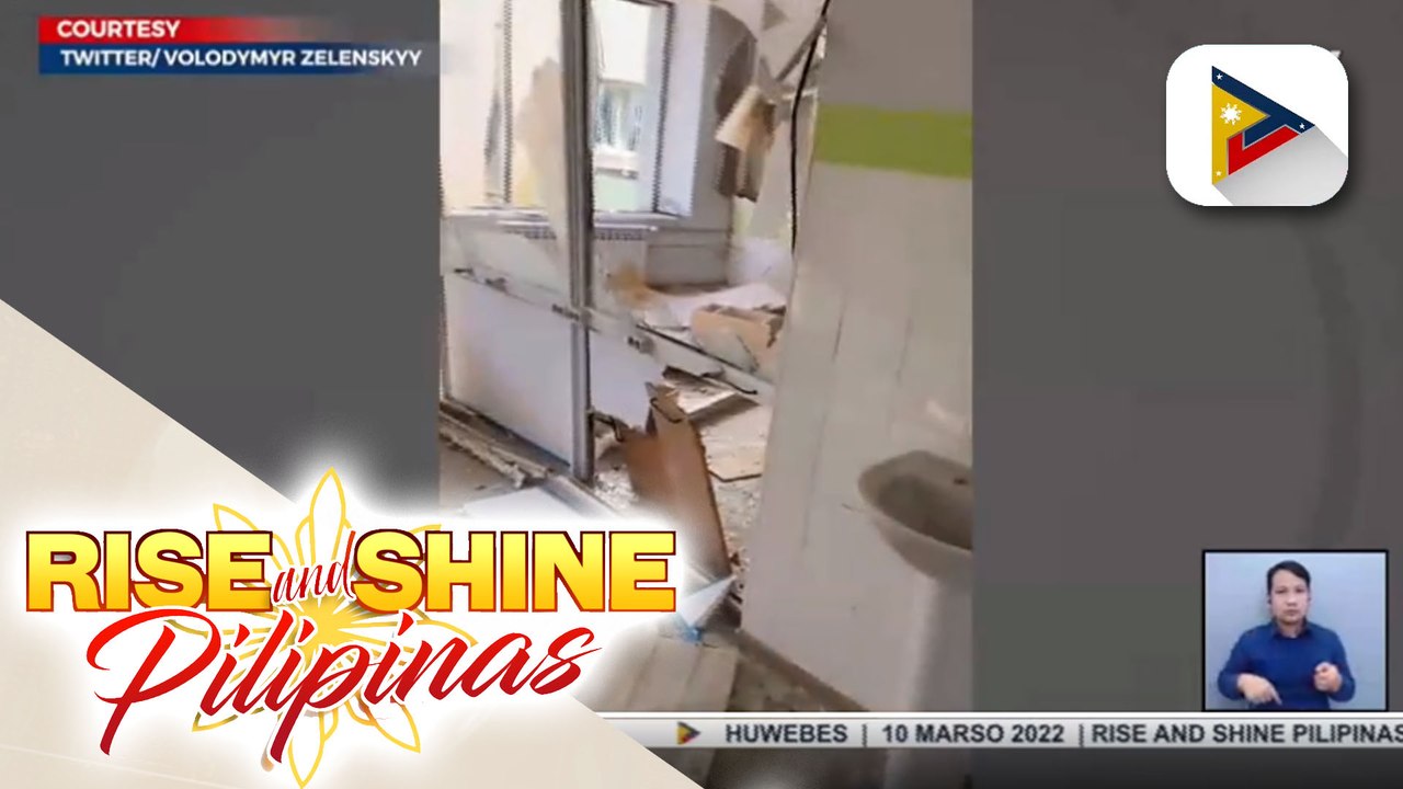 Isang maternity at children hospital, binomba sa bahagi ng Mariupol sa Ukraine