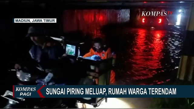Sungai Piring Meluap! Sejumlah Wilayah di Kabupaten Madiun Terendam Banjir!