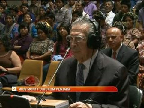 Rios Montt dihukum penjara di Guatemala