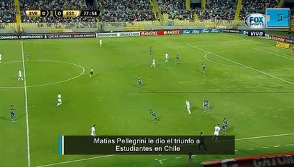 Así fue el gol de Matías Pellegrini en el triunfo de Estudiantes en Chile