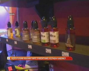 Keputusan kajian vape dibentang kepada Kabinet