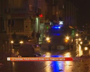 14 cedera, polis Kosovo guna gas pemedih mata