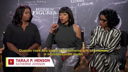 Estrelas Além do Tempo Entrevista com Taraji P. Henson, Octavia Spencer e Janelle Monáe