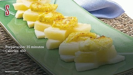 Vídeo Receta: Canapés de manzana y piña