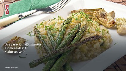 Vídeo Receta: Arroz meloso de calabacín