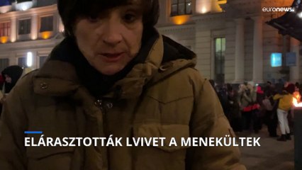 Elárasztották Lvivet az ukrajnai belső menekültek