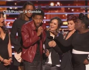 "The Talk" winners interrupted on stage