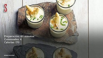 Vídeo Receta: Chupitos de espárragos blancos