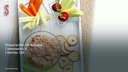 Vídeo Receta: Dip de pimientos y queso