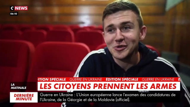 Guerre en Ukraine - Reportage avec ces civils qui prennent les armes pour défendre leur pays et certains touchent une arme pour la première fois de leur vie