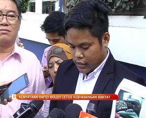 Kenyataan Rafizi boleh cetus kebimbangan rakyat