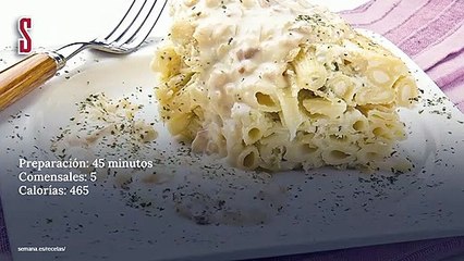 Vídeo Receta: Pastel de pasta con salsa carbonara