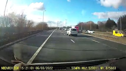 Just Eat cyclist pedals along Spaghetti Junction