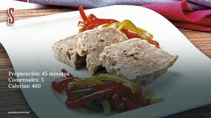 Vídeo Receta: Rollo de carne con pimientos