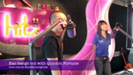 Ean hangs out with Quinton Fortune