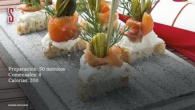 Vídeo Receta: Banderillas de salmón y queso