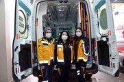 Kadın ambulans şoförü ekibiyle hayat kurtarıyor