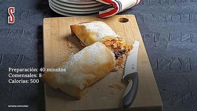 Vídeo Receta: Strudel de frutos secos