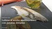 Vídeo Receta: Lubina al aceite mediterráneo con patatas doradas