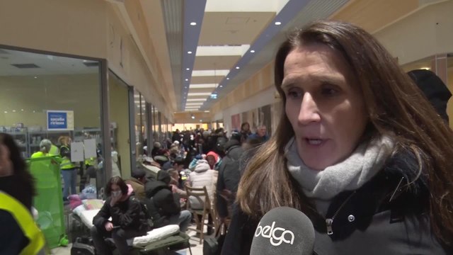 Ukraine: la situation est très difficile pour les réfugiés de guerre ukrainien (Sophie Wilmès) à la frontière polono-ukrainienne)