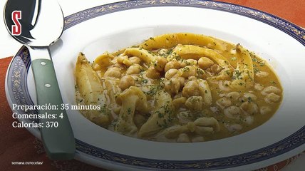 Vídeo Receta: Garbanzos con sepia