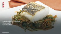 Vídeo Receta: Lomos  de merluza con hojas de Pak Choi