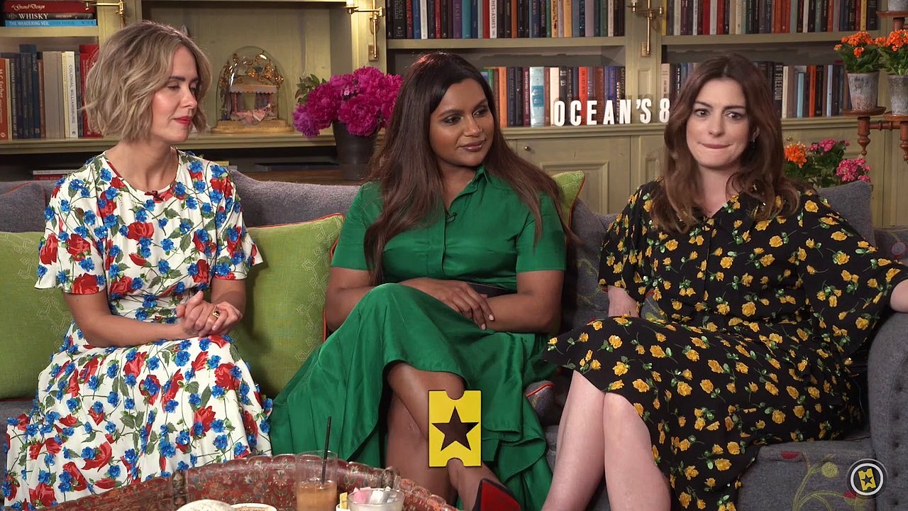 Awkwafina, Cate Blanchett, Sandra Bullock, Anne Hathaway, Mindy Kaling Interview 4: Ocean's 8