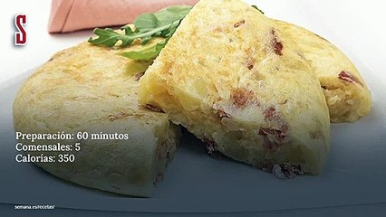 Vídeo Receta: Tortilla con jamón y queso