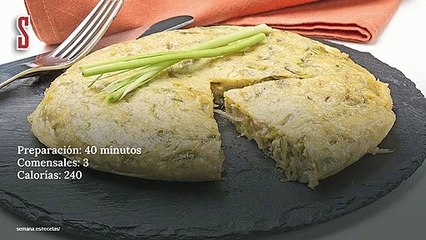 Vídeo Receta: Tortilla de lechuga y ajos tiernos
