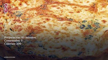 Vídeo Receta: Quiche de espinacas y queso camembert