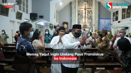 Menag Yaqut Ingin Undang Paus Fransiskus ke Indonesia