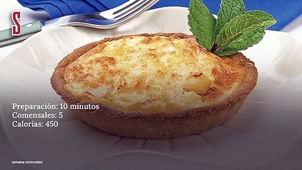 Vídeo Receta: Tartaletas de queso y manzana