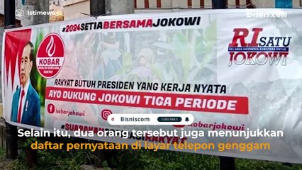 Bilang Jokowi 3 Periode, Tukang Cendol Dibayar Rp200 Ribu?