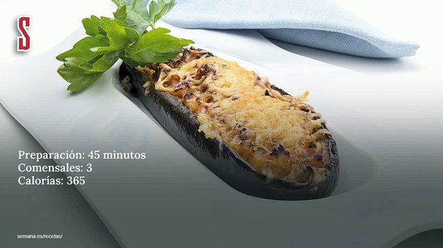 Vídeo Receta: Berenjenas rellenas de bacalao, tomate y queso