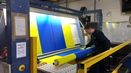 Wollux - Mouscron | Impression des drapeaux de l'Ukraine