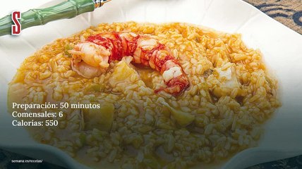 Vídeo Receta: Arroz caldoso con bacalao y carabineros