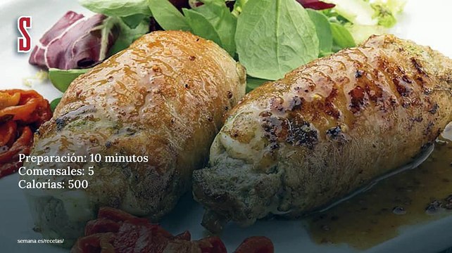 Vídeo Receta: Rollitos de cerdo al pesto