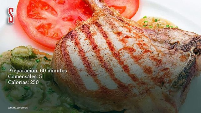 Vídeo Receta: Chuletas de cerdo con salsa de mostaza