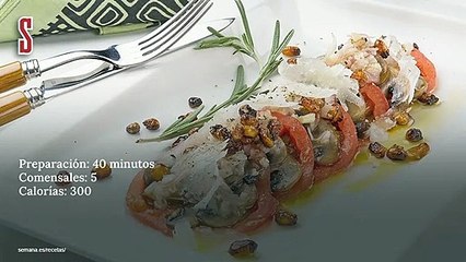 Vídeo Receta: Ensalada de tomate, queso y champiñón