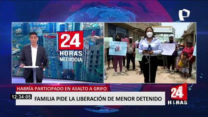 Familia pide que liberen a estudiante acusado de participar en asalto a grifo de Puente Piedra
